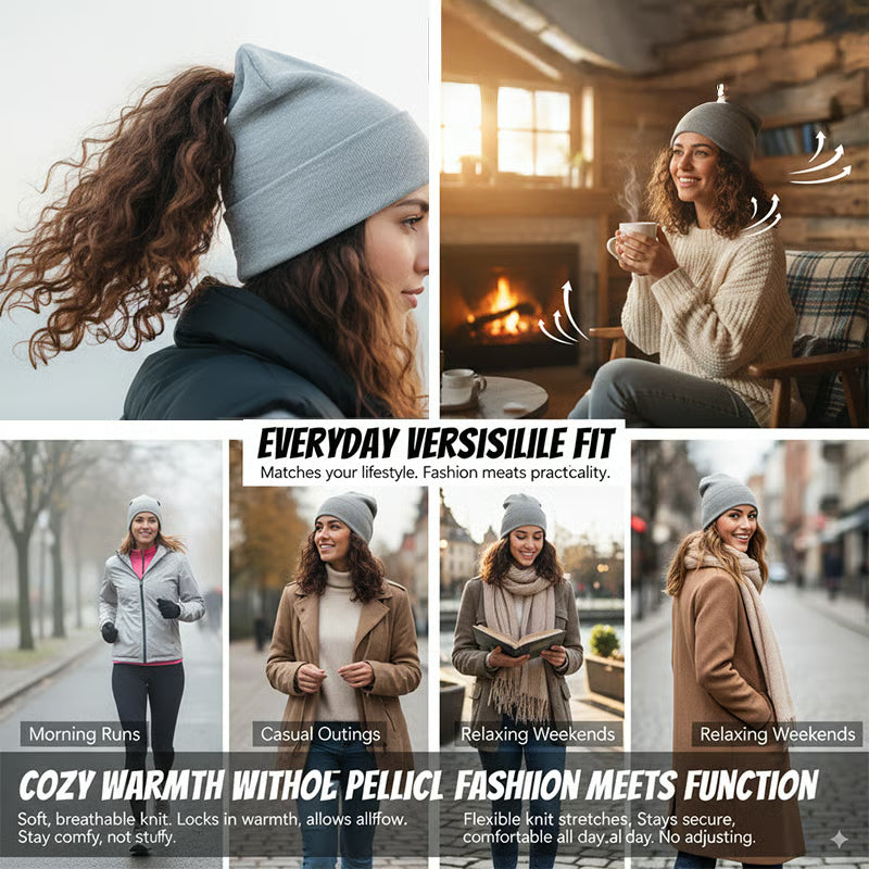 🔥FreeTail Magnetic Beanie – Stay Warm, Stay Stylish