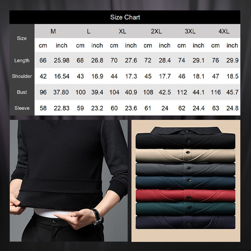 🎁 Hot Sale 49% OFF 🔥Striped Lapel Fake Two-Piece Shirt