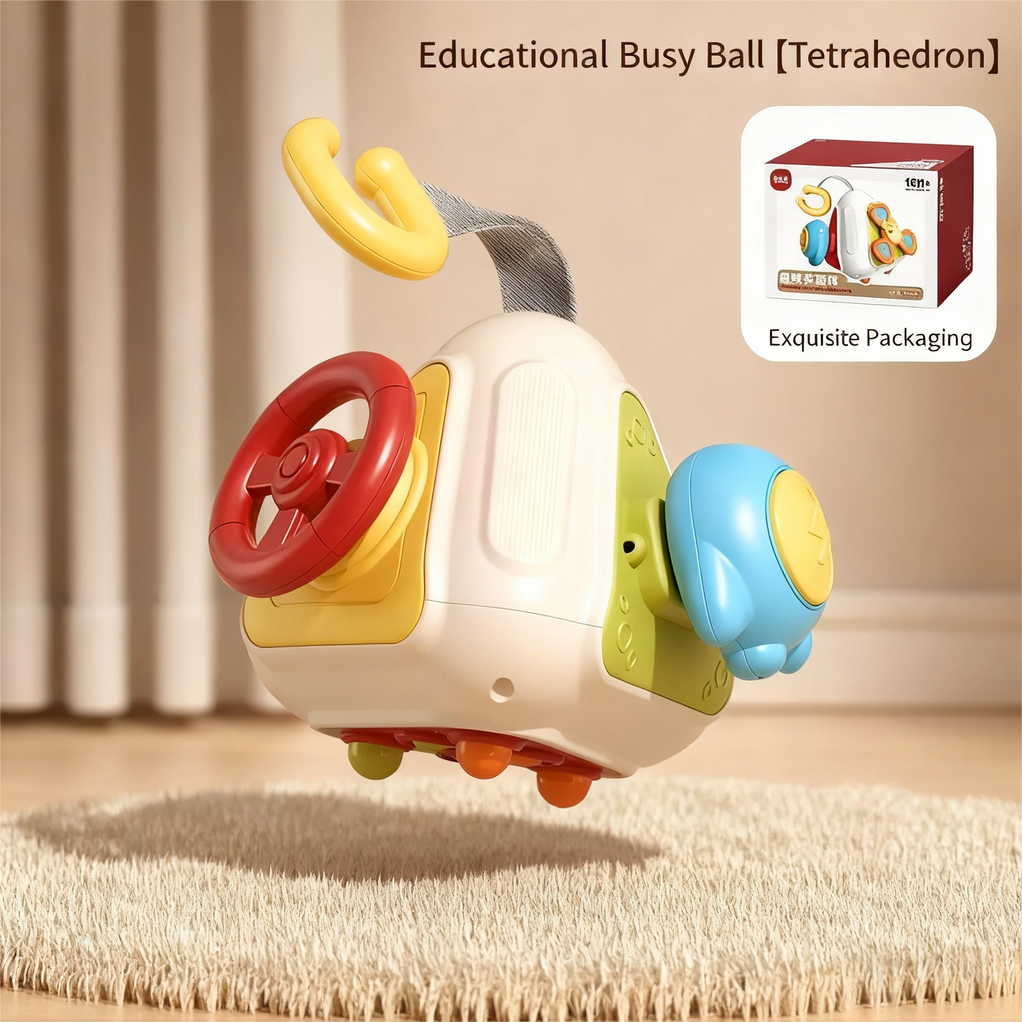 🧩✨ SmartPlay Multi-Activity Busy Cube – The Ultimate Exploration Toy for Curious Toddlers! 🌈