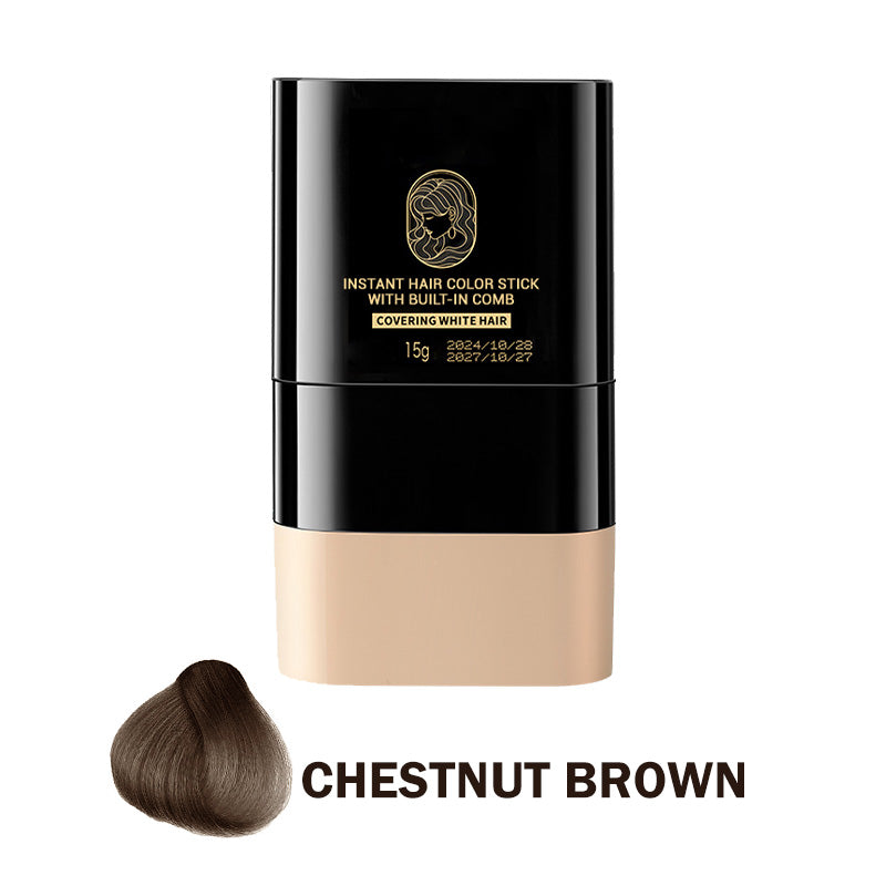 💇♀️✨ Instant Hair Color Stick with Built-In Comb – Quick Gray Root Touch-Up Pen, Non-Sticky, Sweat-Resistant & Washable Temporary Hair Dye!