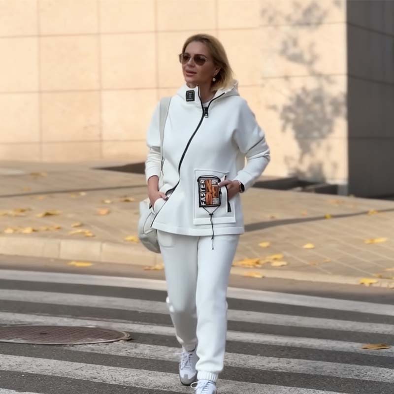 ❄️Winter Sale - 49% OFF🧥Women Casual Stand Collar Zip-up Jacket & Pants Set