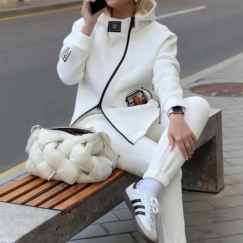 ❄️Winter Sale - 49% OFF🧥Women Casual Stand Collar Zip-up Jacket & Pants Set