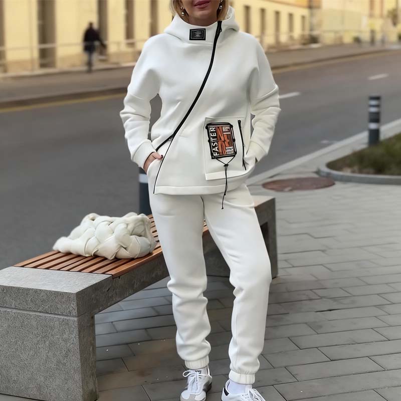 ❄️Winter Sale - 49% OFF🧥Women Casual Stand Collar Zip-up Jacket & Pants Set