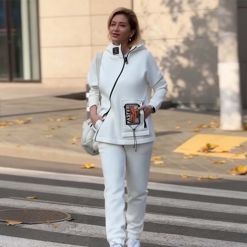 ❄️Winter Sale - 49% OFF🧥Women Casual Stand Collar Zip-up Jacket & Pants Set