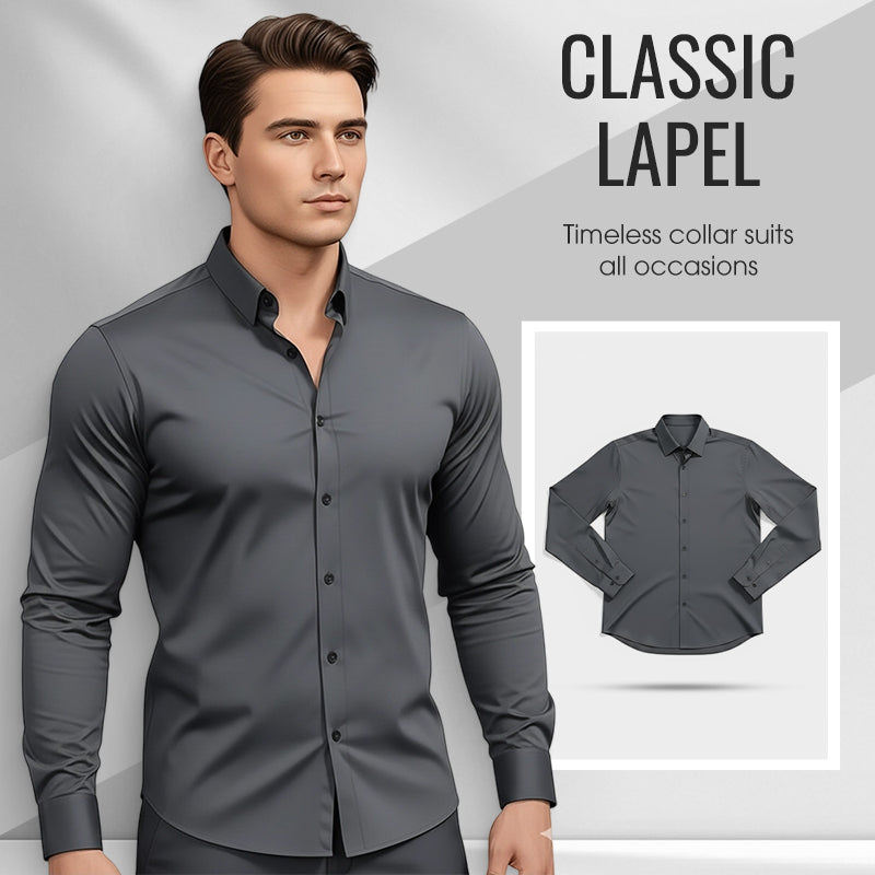 UrbanEdge Men's Button-Down Shirt – Modern Fit Meets Timeless Style 🖤
