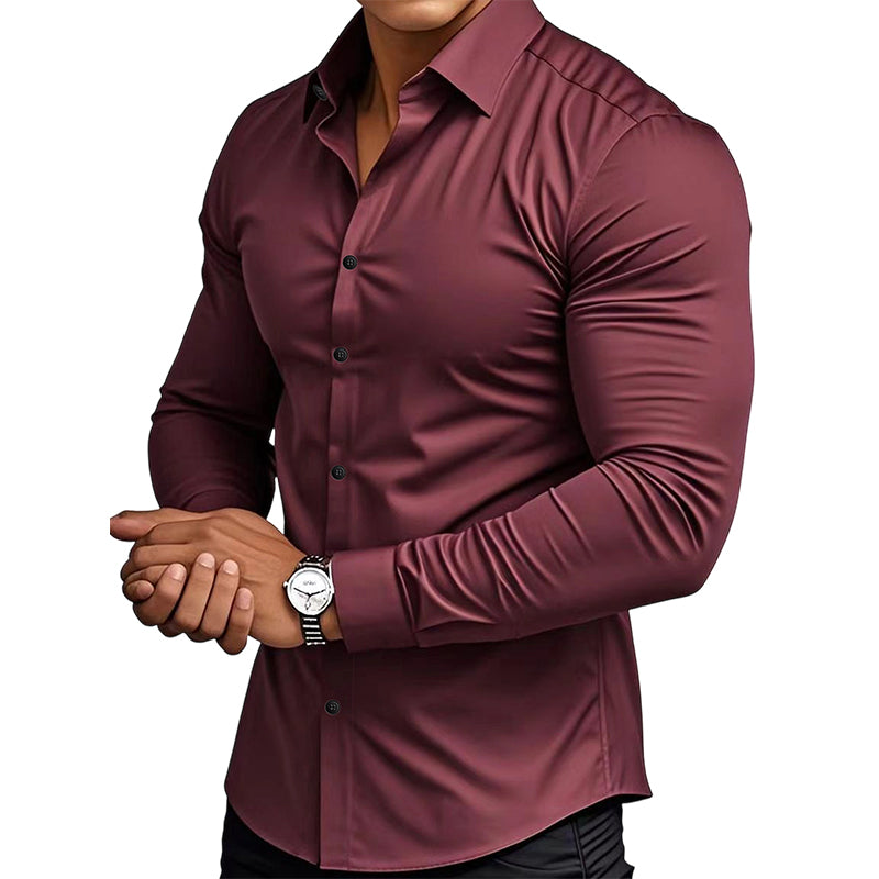 UrbanEdge Men's Button-Down Shirt – Modern Fit Meets Timeless Style 🖤