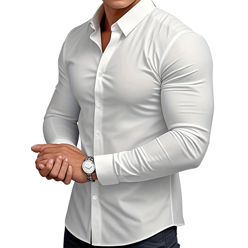 UrbanEdge Men's Button-Down Shirt – Modern Fit Meets Timeless Style 🖤