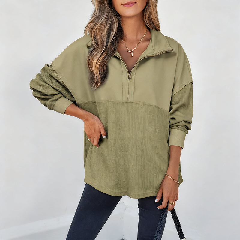🔥 LIMITED SALE! 55% OFF – Ultra-Soft Half-Zip Sweatshirt That Keeps You Warm, Stylish & Comfy!