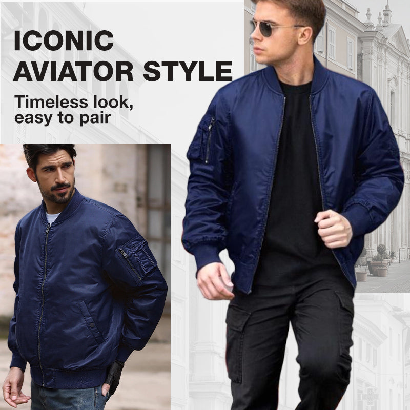 🔥Men’s Aviator Flight Jacket – Premium Warmth Meets Street-Ready Style (🔥Now on Sale!)