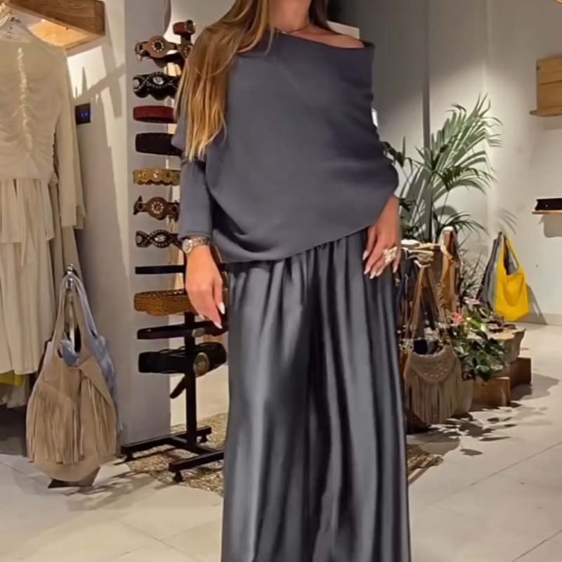 ✨ Chic 2-Piece Off-Shoulder Lounge Set – Soft, Flattering & Effortlessly Stylish | Up to 60% OFF Today!