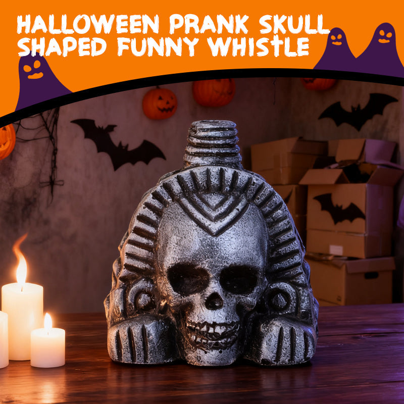 Halloween Prank Skull Shaped Funny Whistle