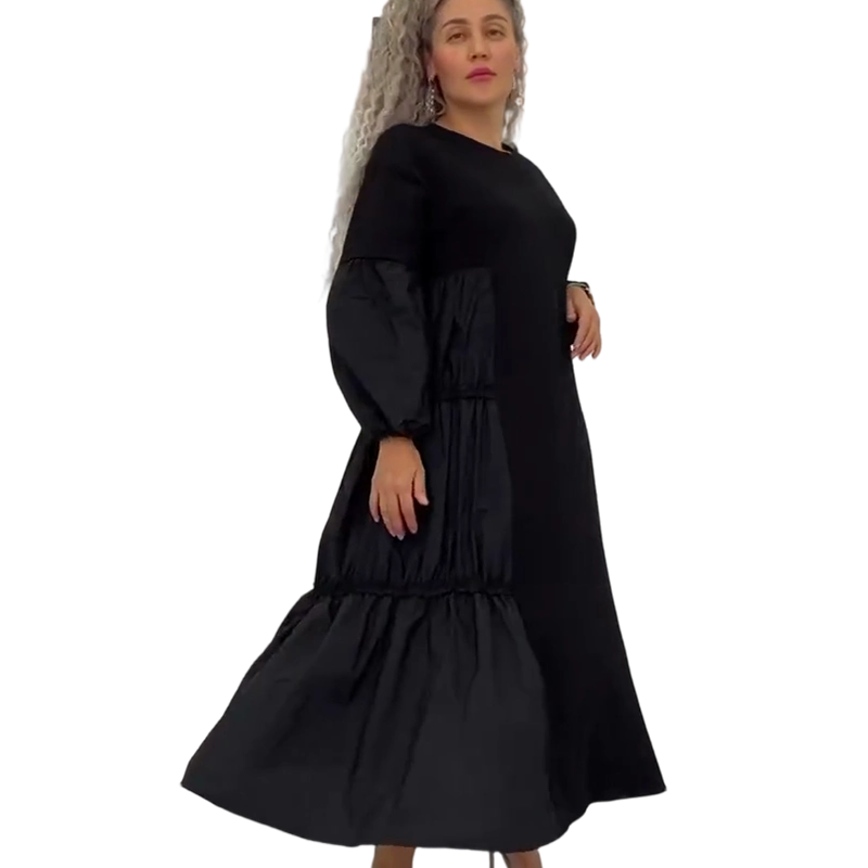 🌹 Elegant All-Season Black Dress – Slimming Fit, Breathable Fabric & Everyday Versatility (55% OFF)