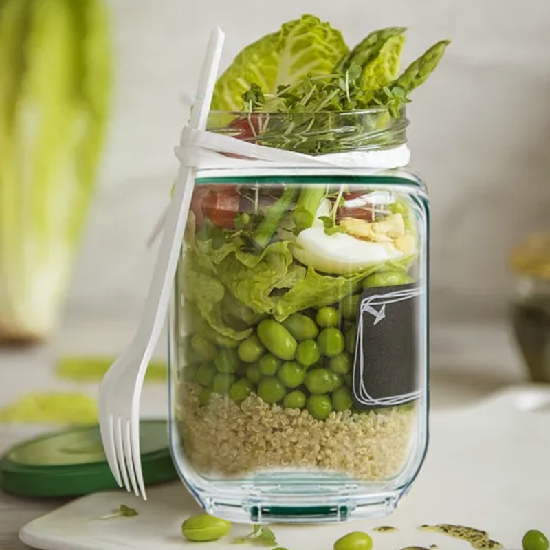 🥗 COMPACT FRESH SALAD BOWL – SLIM BOTTLE DESIGN