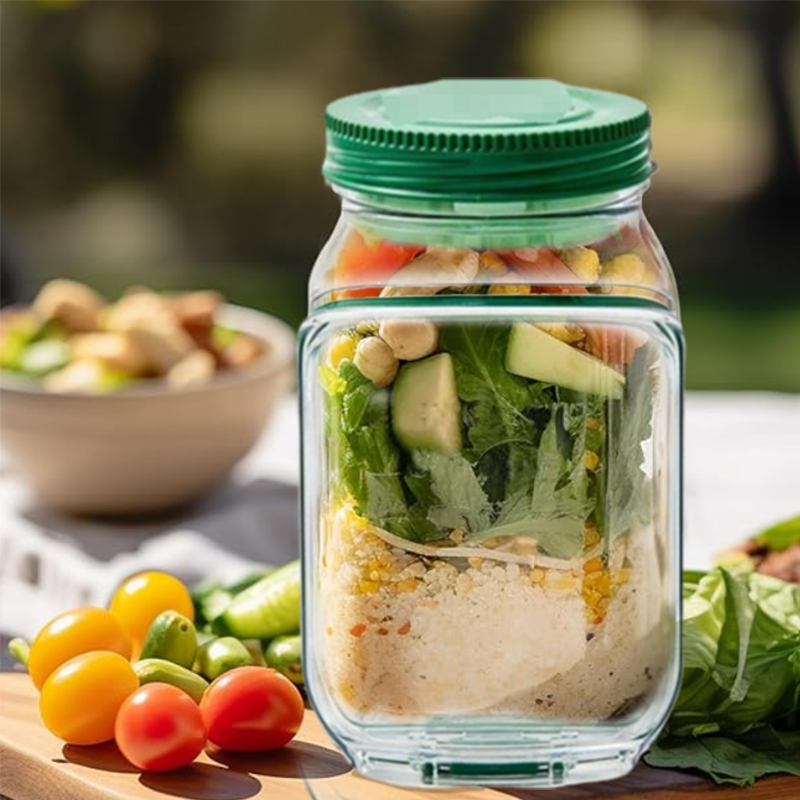 🥗 COMPACT FRESH SALAD BOWL – SLIM BOTTLE DESIGN