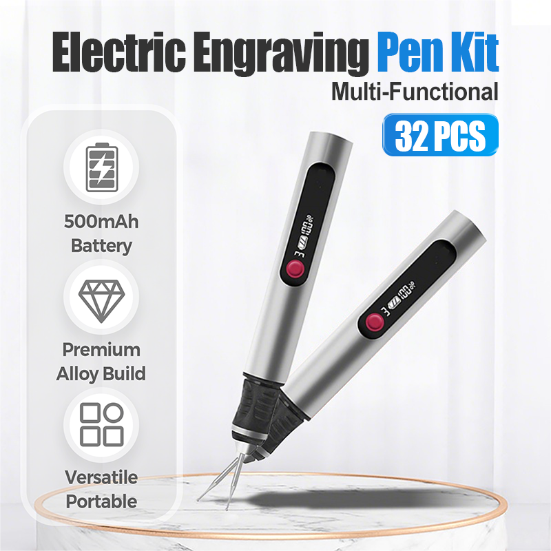 ⚡ Electric Engraving Pen Kit – Turn Every Idea Into Art Instantly!