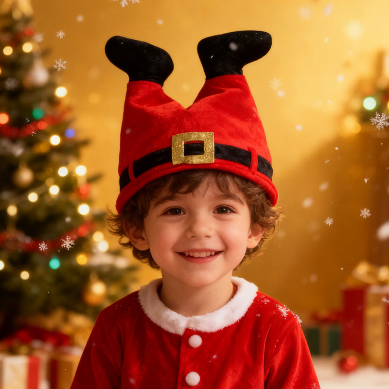 🎅 Christmas Funny Santa & Elf Pants Hat – Hilarious Holiday Party Headwear for Festive Laughs & Photos!