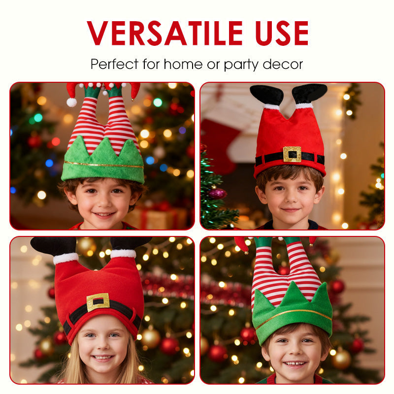🎅 Christmas Funny Santa & Elf Pants Hat – Hilarious Holiday Party Headwear for Festive Laughs & Photos!