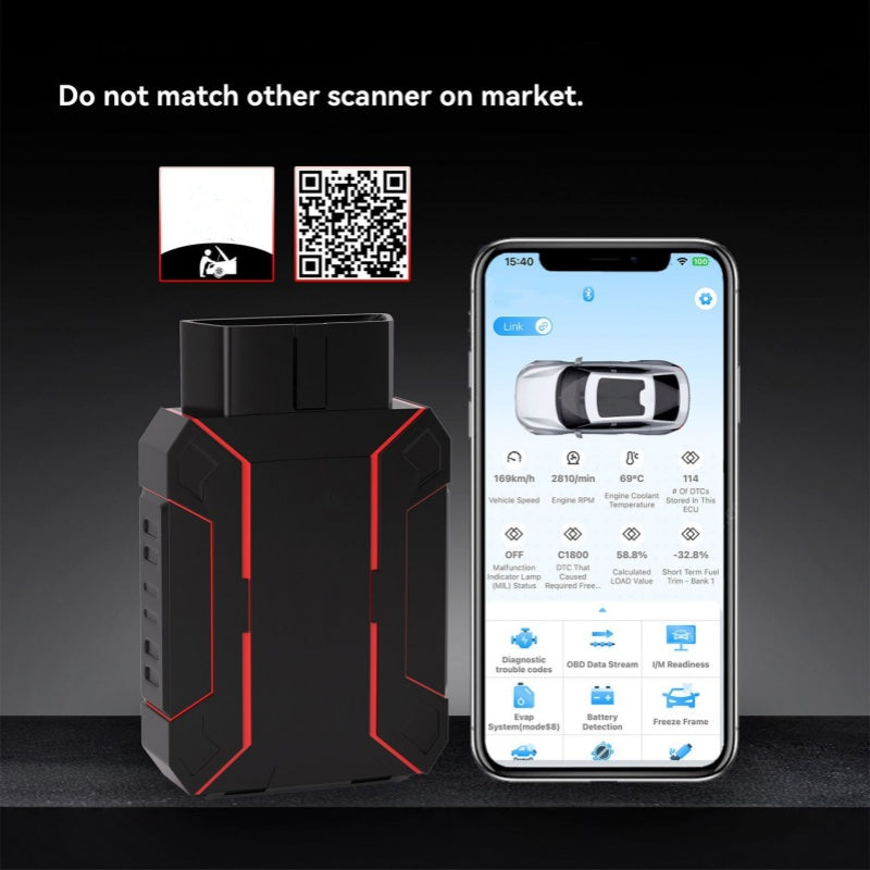 Bluetooth OBD2 Diagnostic Tool – Full System Check + No Subscription Fees 💰✅
