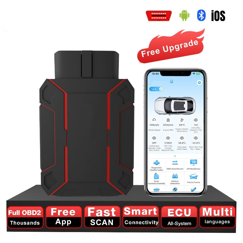 Bluetooth OBD2 Diagnostic Tool – Full System Check + No Subscription Fees 💰✅