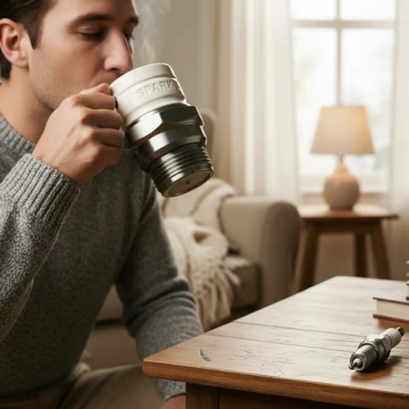 Not Just a Mug… It’s Horsepower in Your Hand 🏎️💨 | Creative Spark Plug Mug