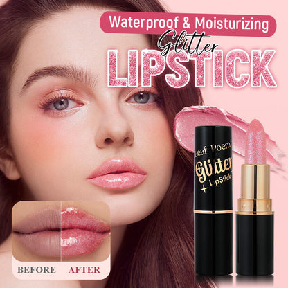 Today's Special - Buy 1 Get 3 Free（3pc）💋Waterproof & Moisturizing Glitter Lipstick