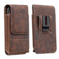 ⚡Big Discount | Waist Belt Cell Phone Pouch 📱 Multi-Pocket Leather Holster with Card Holder