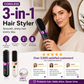 💇‍♀️🔥 3-in-1 Cordless Hair Straightening Brush – Straighten, Curl & Detangle – USB-C Rechargeable with 4 Heat Settings – Perfect Hair Anywhere! ✨