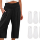 ☀️2026 HOT SALE 50% OFF🌿Lightweight Elastic Waist Crop Pants for Women