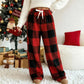 Vintage Plaid Elastic Straight Loose Thick Warm Casual Pants🚛Free Shiping