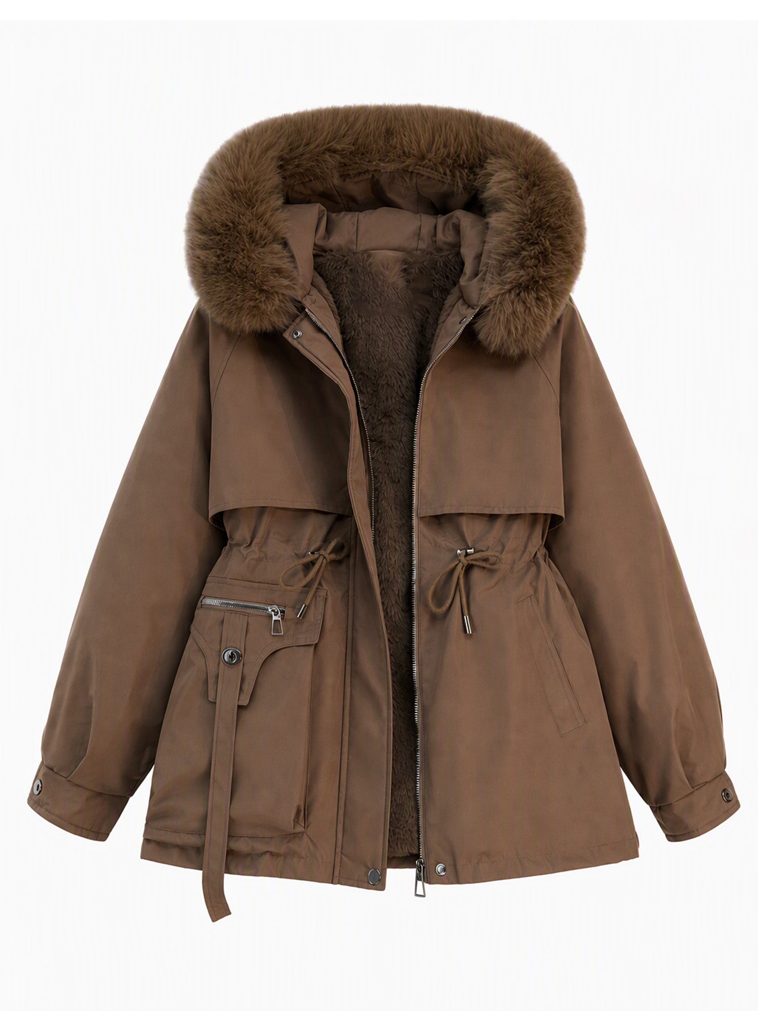 ⌛Limited-Time Offer🛍️ Women's Winter Faux Fur Padded Parka