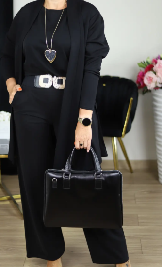 🔥Last day offer: 50% off-Elegant Longline Cardigan & Top & Pants 3-Pieces Set