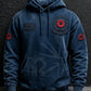 Men's Remembrance Day Lest We Forget Print Oversized Drop-Shoulder Hoodie With Pockets