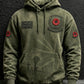 Men's Remembrance Day Lest We Forget Print Oversized Drop-Shoulder Hoodie With Pockets