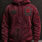 Men's Remembrance Day Lest We Forget Print Oversized Drop-Shoulder Hoodie With Pockets
