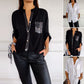 🌷Cotton V-neck Sequin Mid-sleeve Casual Top