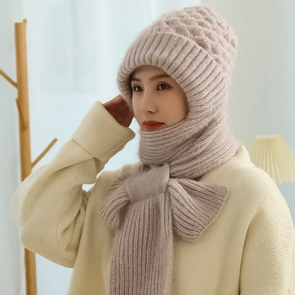 🎄Christmas Sale-50% OFF🎁Winter Versatile Knitted Hooded Scarf For Women