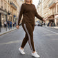 Women's 2-Piece Long Sleeve Tracksuit Set