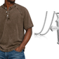 ✨Men's Casual Band Collar Short Sleeve Shirt - Comfortable, Breathable & Effortlessly Stylish
