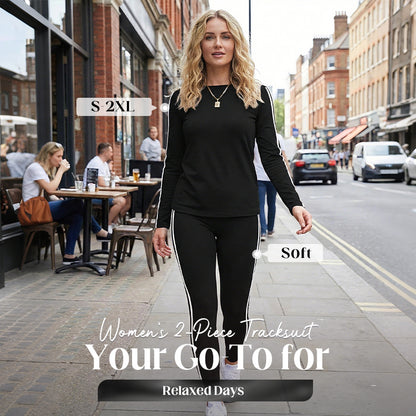 Women's 2-Piece Long Sleeve Tracksuit Set