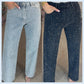 🔥Limited-time offer-Rhinestone-Embellished Straight-Leg Jeans