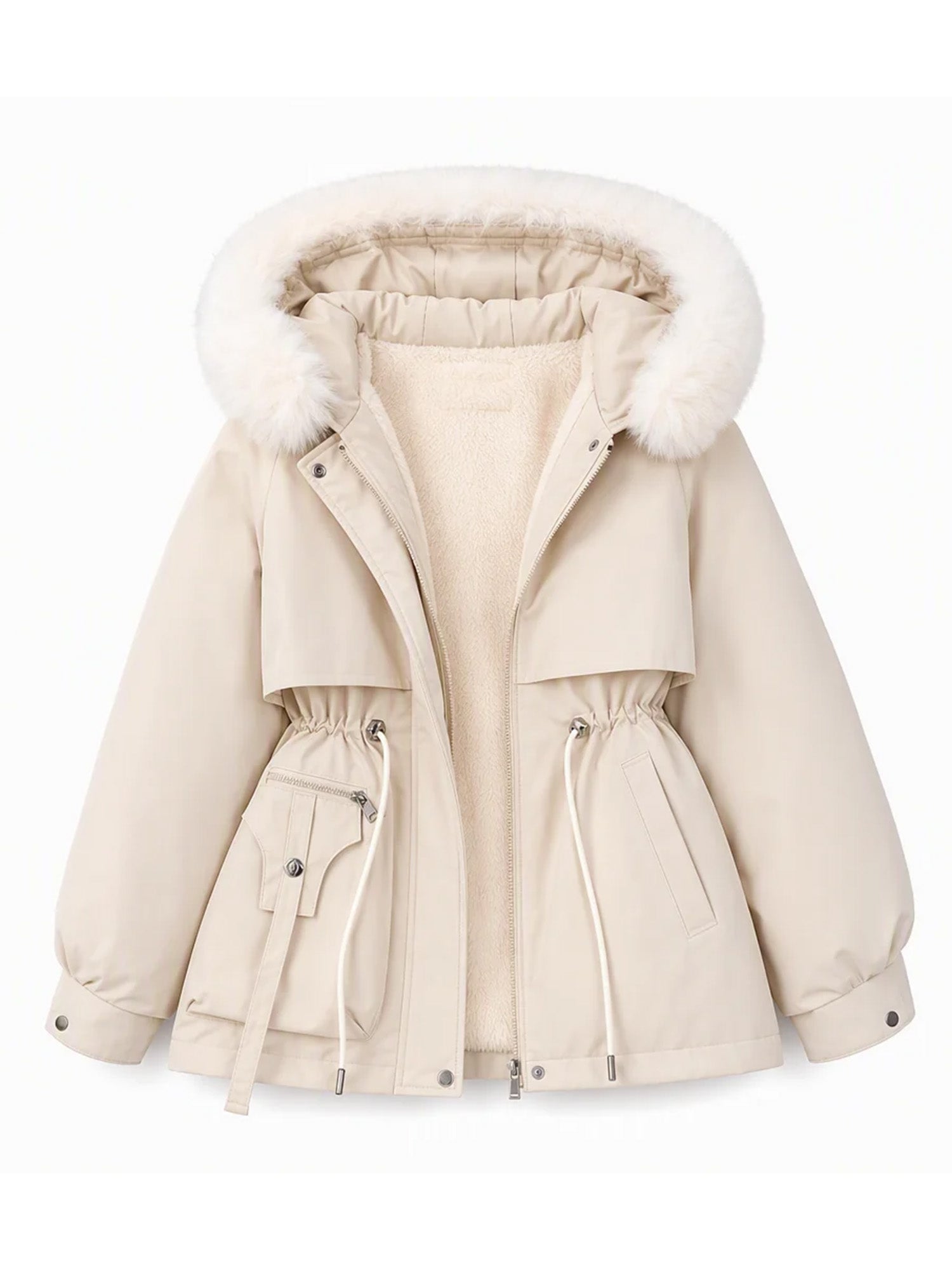 ⌛Limited-Time Offer🛍️ Women's Winter Faux Fur Padded Parka