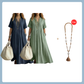 🔥 Today Only – Up To 50% OFF 👗 Women's Loose Casual V-Neck Dress✨