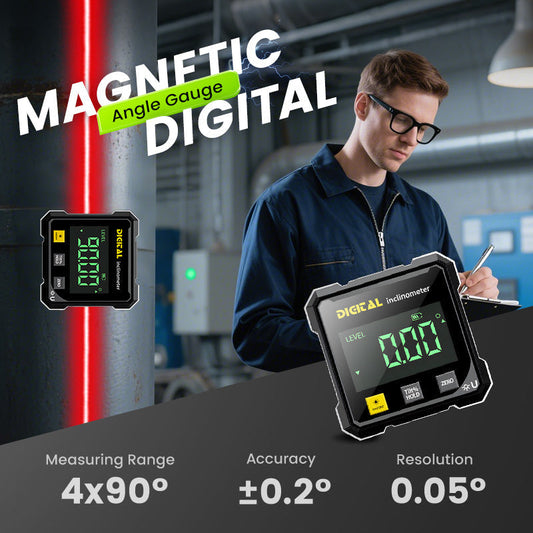 Four-sided magnetic laser digital angle gauge🔥buy two items for free delivery