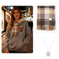 🐮 50% OFF!!🎁Cute Highland Cow Cozy Fleece-Lined Hooded Sweatshirt