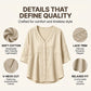 👚Women's V-Neck Lace Trim Button-Down Blouse– Elegant Everyday Top✨