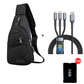 🎒 50% OFF NOW!⛰️ Outdoor Sport Sling Pack – Multifunctional, Durable & USB Port – Urban Commuter Essential 🚴‍♂️