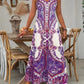 ⏳🔥2026 Hot Sale🎁Women’s Retro Print V-Neck Sleeveless Maxi Dress🔥Buy 2 Get Free Shipping🔥
