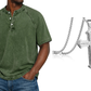 ✨Men's Casual Band Collar Short Sleeve Shirt - Comfortable, Breathable & Effortlessly Stylish