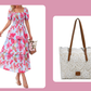 ⏰Summer Hot Sale 50% OFF💃Women's Floral Square Neck Puff Short Sleeve Smocked Tiered Dress