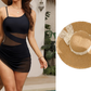💎 51% OFF! 💎 Women's Sexy One-Piece Swim Dress – Ruched Slim Fit, High-Waisted Tummy Control & Sheer Mesh Detail 🩱✨